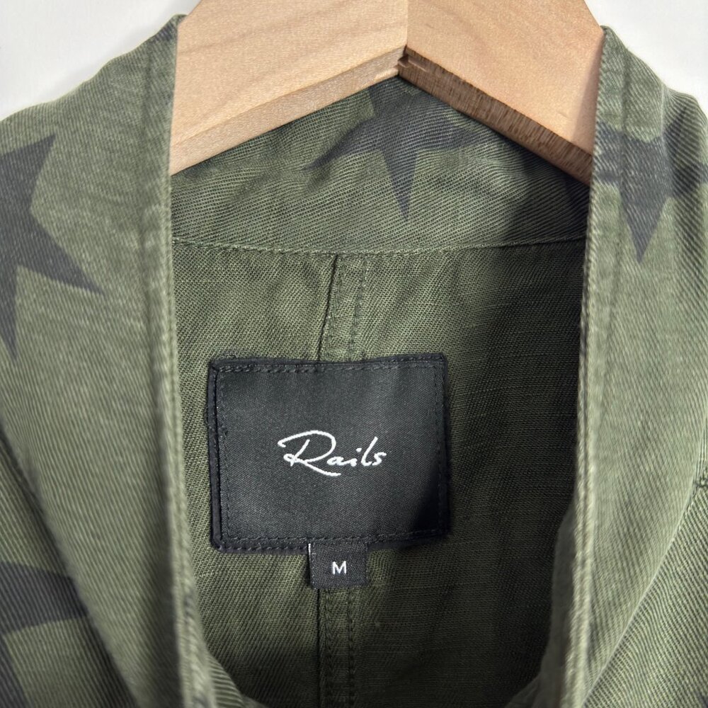 Rails Collins Jacket Sage With Black Stars - image 8